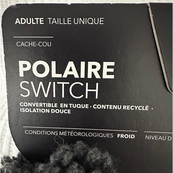 Buff Polar Switch NEW Neck Warmer Converts to Beanie Gray Adult - Picture 5 of 7